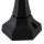 Sockelleuchte Schwarz Aluminium Glas H:44 cm IP44 E27