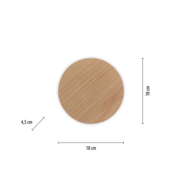 LED Akku Wandlampe Holz dimmbar Fernbedienung Timer 1 W