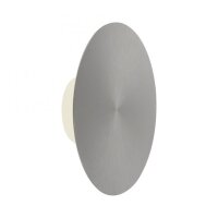 LED Akku Wandlampe Grau Ø25 cm dimmbar Fernbedienung