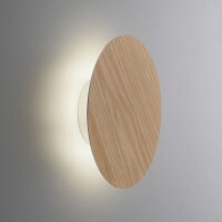 Dimmbare LED Akku Wandlampe Fernbedienung Eichenholz