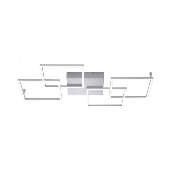 Dimmbare LED Deckenlampe Modern 80 cm 4424 lm in Stahl