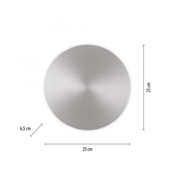 Dimmbare LED Akku Wandlampe Fernbedienung 1 W in Silber
