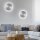 Dimmbare LED Akku Wandlampe Fernbedienung 1 W in Silber
