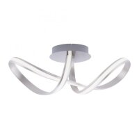 LED Deckenlampe dimmbar Metall in Stahl 2050 lm Modern