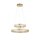 Dimmbare LED Pendelleuchte Ø59 cm rund 56 W in Messing