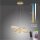 Dimmbare LED Pendelleuchte Ø59 cm rund 56 W in Messing