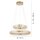 Dimmbare LED Pendelleuchte Ø59 cm rund 56 W in Messing