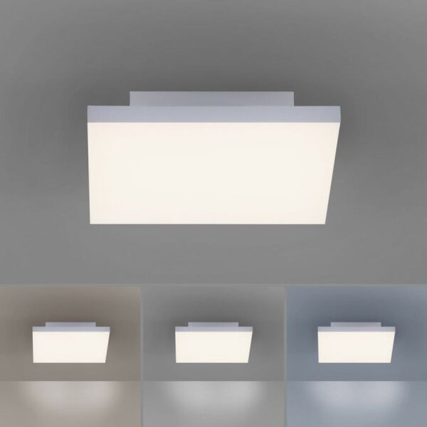 Dimmbare LED Deckenleuchte Fernbedienung Weiß Memory
