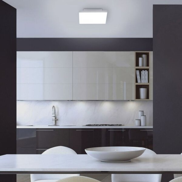 Dimmbare LED Deckenleuchte Fernbedienung Weiß Memory