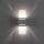 Wandlampe Metall in Aluminium indirekt G9 H:30 cm