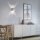 Wandlampe Metall in Aluminium indirekt G9 H:30 cm