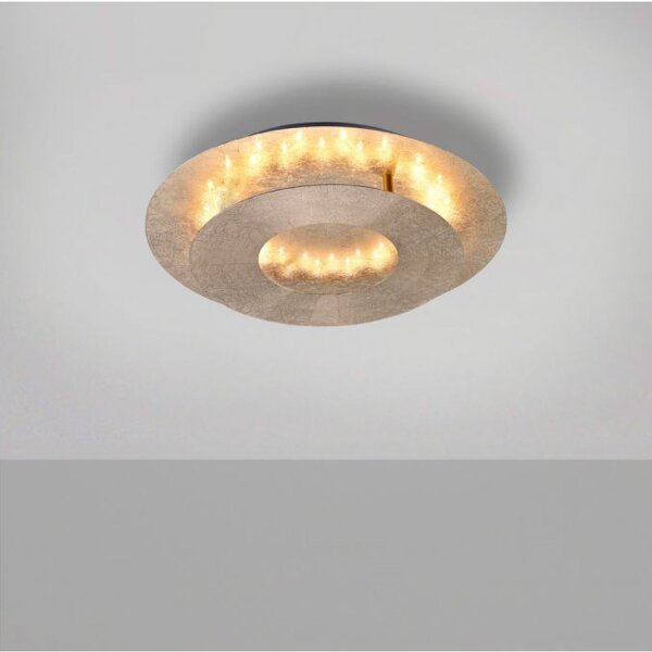 Stilvolle LED Deckenleuchte schwenkbar 6 W in Blattgold