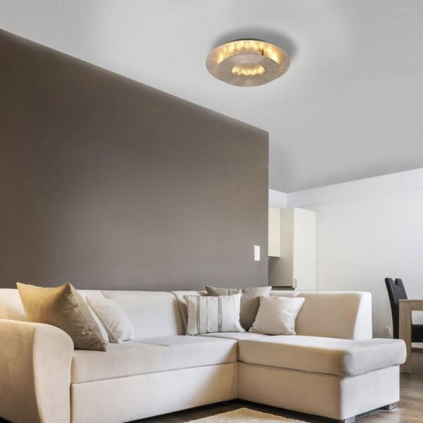 Stilvolle LED Deckenleuchte schwenkbar 6 W in Blattgold