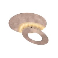 Stilvolle LED Deckenleuchte schwenkbar 6 W in Blattgold