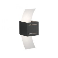 Wandlampe Metall Anthrazit indirekt G9 H:30 cm Modern