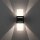 Wandlampe Metall Anthrazit indirekt G9 H:30 cm Modern