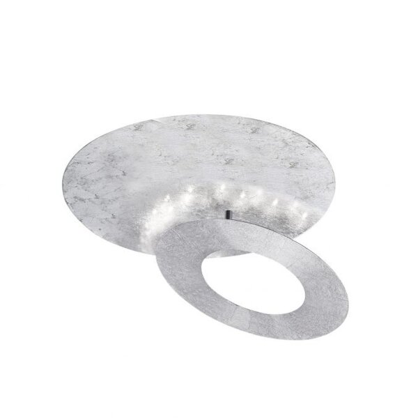 LED Deckenleuchte schwenkbar Ø34 cm 6 W in Blattsilber