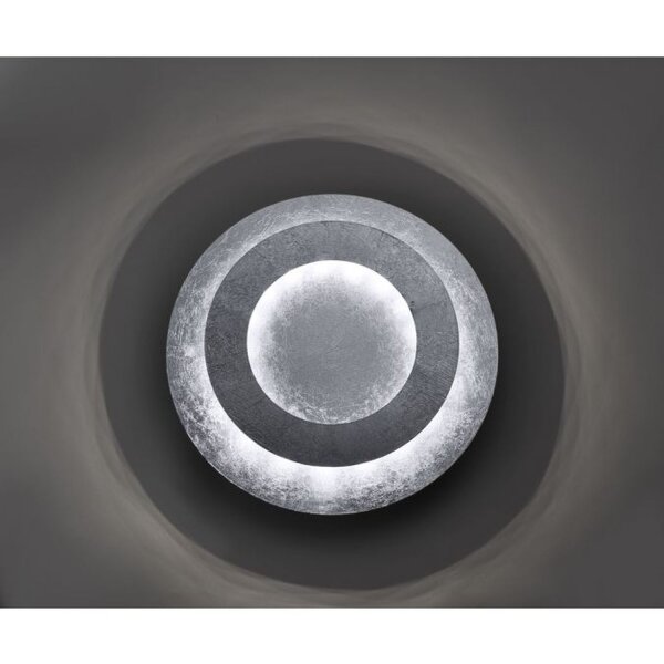 LED Deckenleuchte schwenkbar Ø34 cm 6 W in Blattsilber