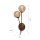 Wandleuchte Rustikal Rostbraun Gold H:44 cm G9 2-flmg