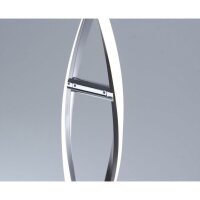 LED Stehlampe dimmbar in Stahl H:134 cm 3000 K 3128 lm