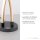 Stylische LED Tischlampe Schwarz Gold dimmbar mit Touch