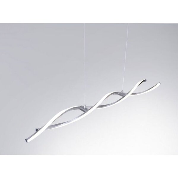 Große LED Hängelampe in Stahl 110 cm 3000 K dimmbar