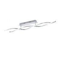 Dimmbare LED Deckenlampe in Stahl 110 cm 3000 K Wellen