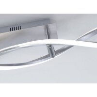 Dimmbare LED Deckenlampe in Stahl 110 cm 3000 K Wellen