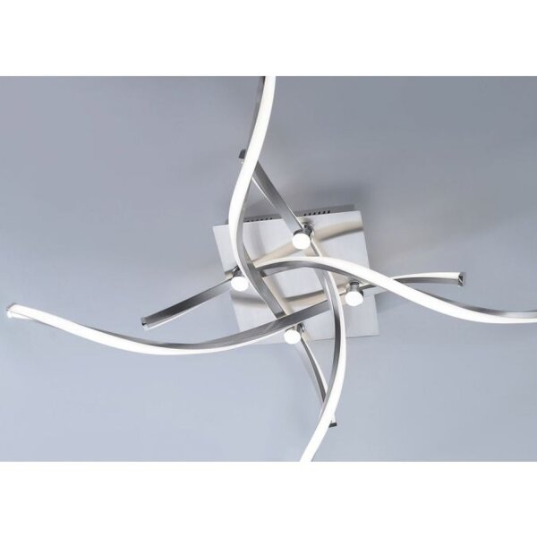 Dimmbare LED Deckenlampe in Stahl L:78 cm 27 W 2400 lm