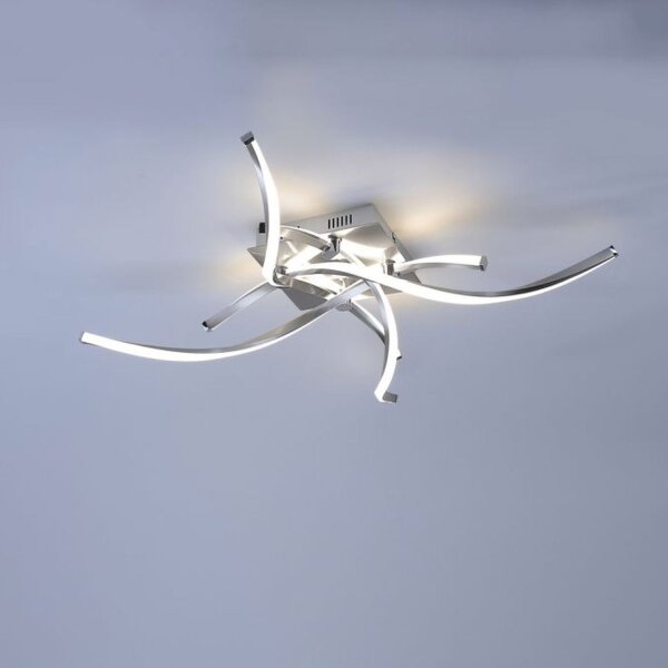 Dimmbare LED Deckenlampe in Stahl L:78 cm 27 W 2400 lm