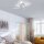 Dimmbare LED Deckenlampe in Stahl L:78 cm 27 W 2400 lm