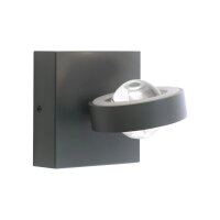 Verstellbare LED Wandspot Anthrazit RGB dimmbar T:16 cm