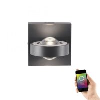 Verstellbare LED Wandspot Anthrazit RGB dimmbar T:16 cm