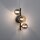 Wandlampe Kugeln Rauchgrau Bernstein Glas G9 H:28,5 cm