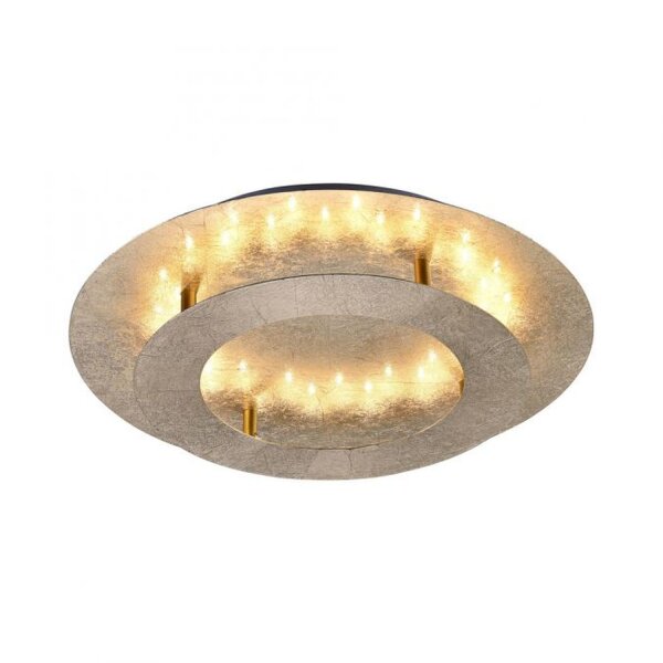LED Deckenleuchte in Blattgold Metall 2270 lm Ø40 cm