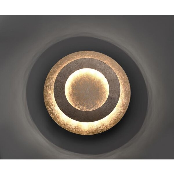 LED Deckenleuchte in Blattgold Metall 2270 lm Ø40 cm