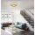 LED Deckenleuchte in Blattgold Metall 2270 lm Ø40 cm