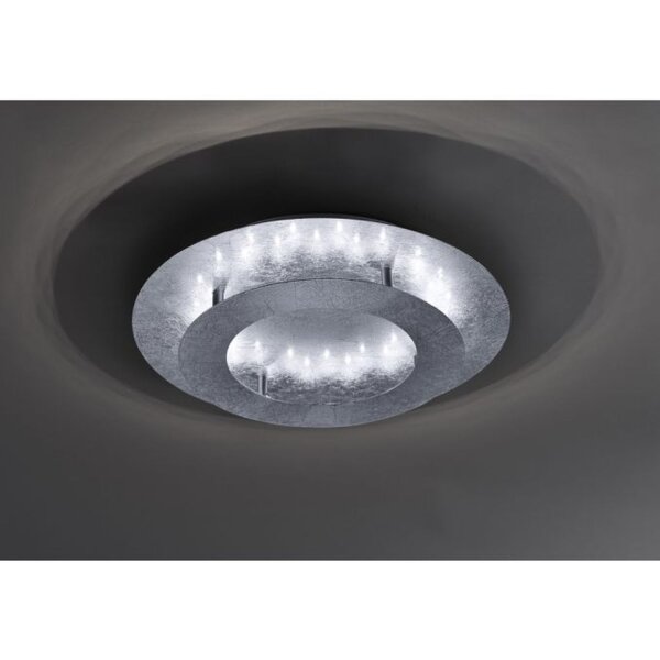 LED Deckenleuchte in Blattsilber Metall 18 W Ø40 cm
