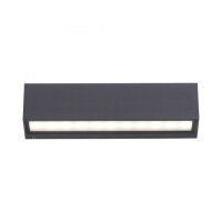 LED Außenleuchte Wand Aluminium B:25 cm IP65 Up...