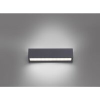 LED Außenleuchte Wand Aluminium B:25 cm IP65 Up...