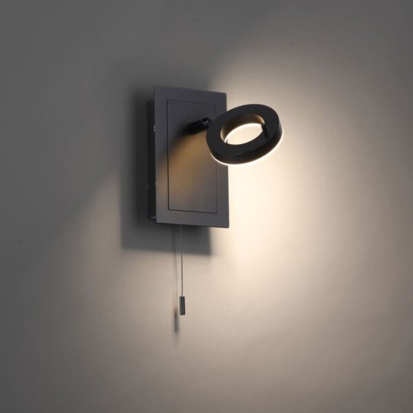 LED Wandstrahler mit Zugschalter IP44 verstellbar 6 W