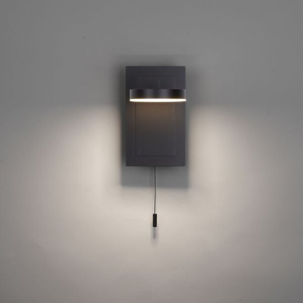 LED Wandstrahler mit Zugschalter IP44 verstellbar 6 W