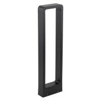 LED Pollerleuchte Metall 60 cm hoch IP54 Schwarz 480 lm