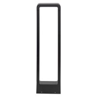 LED Pollerleuchte Metall 60 cm hoch IP54 Schwarz 480 lm