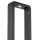 LED Pollerleuchte Metall 80 cm hoch IP54 Schwarz 3000 K