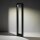 LED Pollerleuchte Metall 80 cm hoch IP54 Schwarz 3000 K