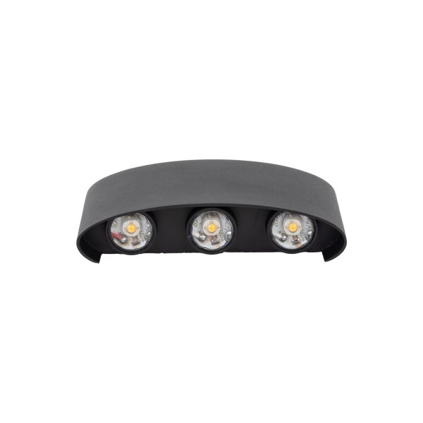 LED Außenwandleuchte Up Down IP54 H:8 cm 480 lm 3000 K