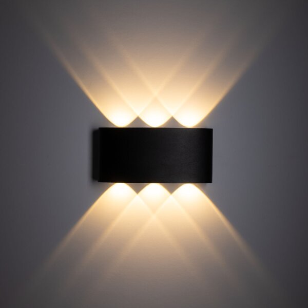 LED Außenwandleuchte Up Down IP54 H:8 cm 480 lm 3000 K