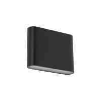 LED Außenwandleuchte Aluminium Schwarz IP54 Up Down