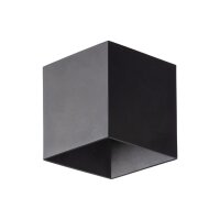 LED Außenlampe Wand Schwarz Metall IP54 3000 K...
